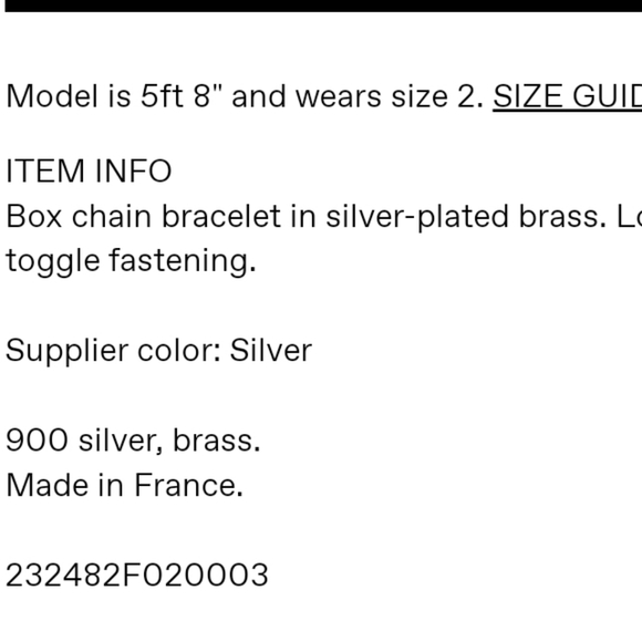 Ami silver chain bracelet - Picture 3 of 5